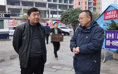 石磊張德沛石敏吳峰龍健清黃曉勇率隊(duì)看望慰問春節(jié)值班人員