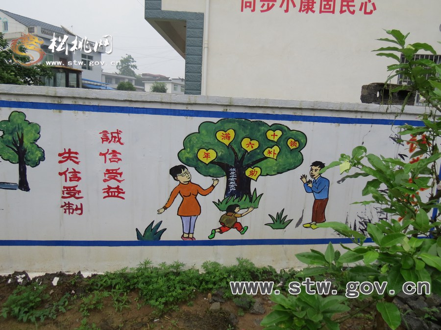計生文化墻  扮靚新農(nóng)村