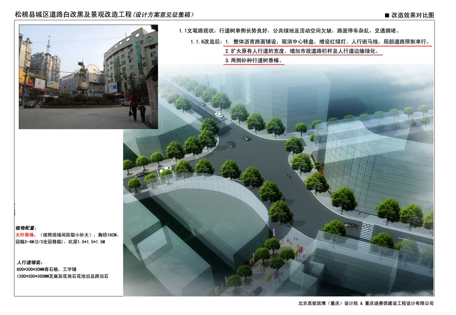 松桃城區(qū)道路白改黑及景觀改造工程設(shè)計(jì)方案向社會(huì)各界征集意見