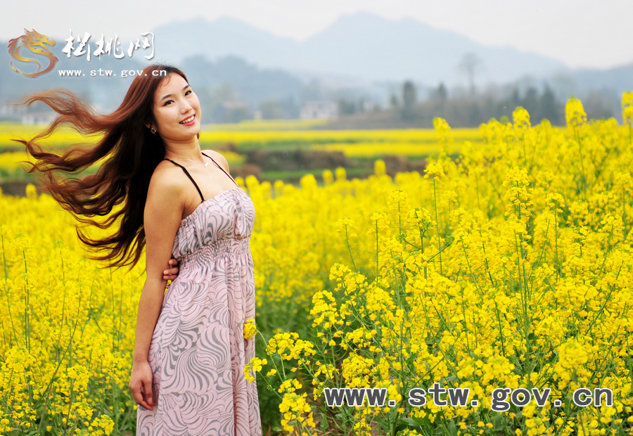 “府城”油菜花人像