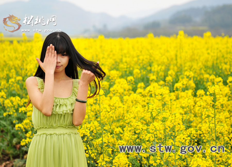 “府城”油菜花人像