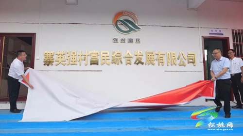 寨英鎮(zhèn)強(qiáng)村富民綜合發(fā)展有限公司揭牌成立