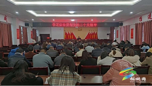 萬釬有到木樹鎮(zhèn)宣講黨的二十大精神
