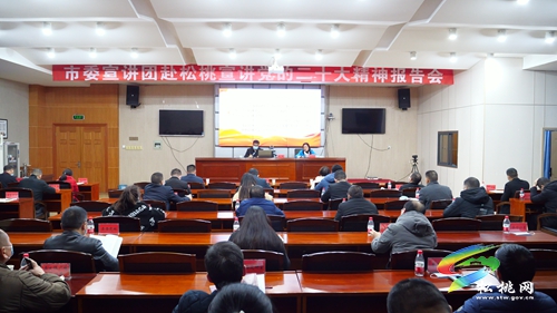 市委宣講團(tuán)到松宣講黨的二十大精神