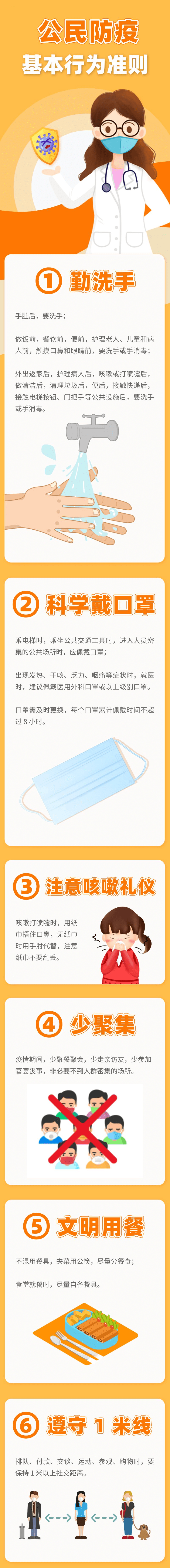 這些公民防疫基本行為準(zhǔn)則，你都做到了嗎？