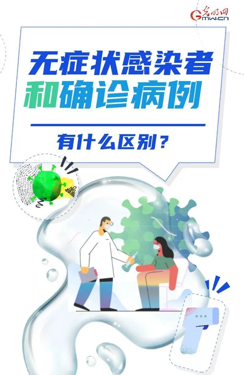 無癥狀感染者和確診病例有什么區(qū)別？