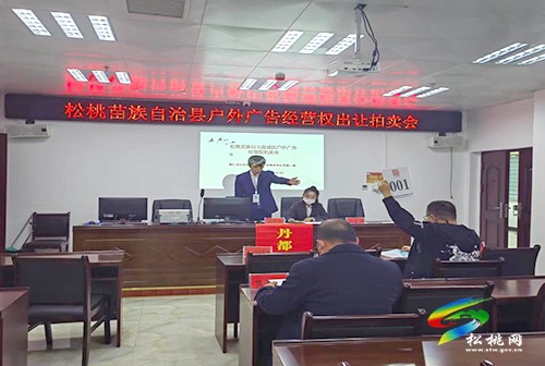 松桃城區(qū)戶(hù)外廣告經(jīng)營(yíng)權(quán)成功競(jìng)拍