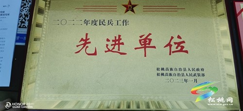 松桃交通運(yùn)輸綜合行政執(zhí)法大隊(duì)榮獲“2022年全縣民兵工作先進(jìn)單位”稱號(hào)