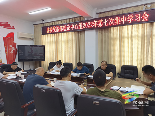 縣委統(tǒng)戰(zhàn)部召開2022年第七次理論中心組集中學(xué)習(xí)會(huì)