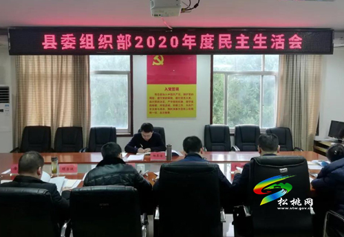 縣委組織部2020年度黨員領(lǐng)導(dǎo)干部民主生活會召開