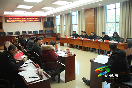中共松桃苗族自治縣人大常委會黨組暨機關(guān)黨組2020年民主生活會專題學(xué)習(xí)研討會召開