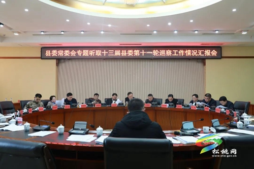 縣委常委會專題聽取巡察工作情況匯報