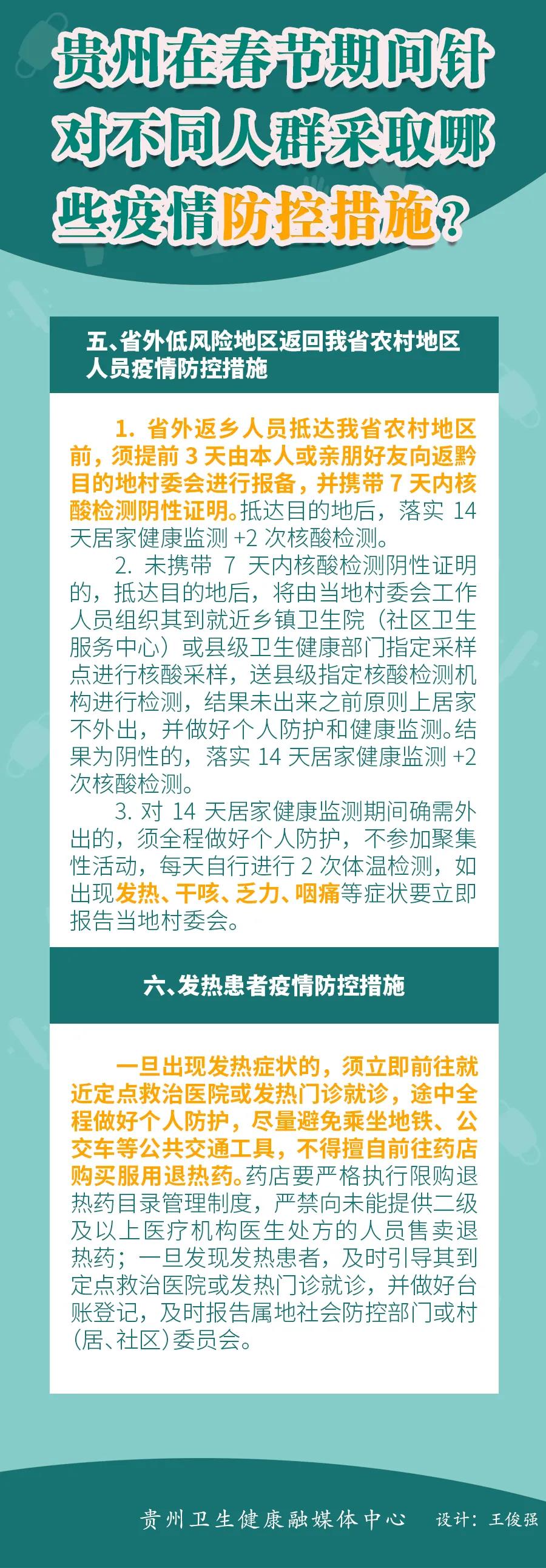 春節(jié)期間，貴州針對(duì)不同人群采取哪些疫情防控措施？