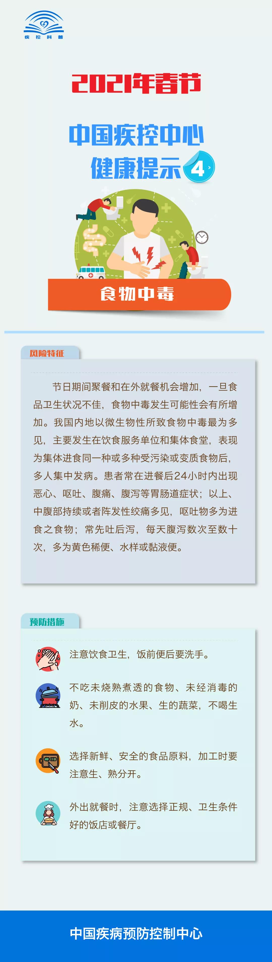 2021年春節(jié)需注意哪些疾病的防控？中國(guó)疾控中心健康提示告訴您！