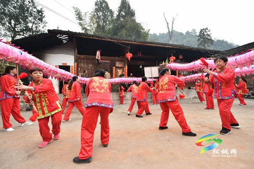 【網(wǎng)絡(luò)中國(guó)節(jié)•元宵】寨英鎮(zhèn)落滿村：非遺滾龍迎元宵