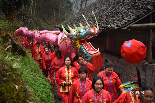 【網(wǎng)絡(luò)中國(guó)節(jié)•元宵】寨英鎮(zhèn)落滿村：非遺滾龍迎元宵