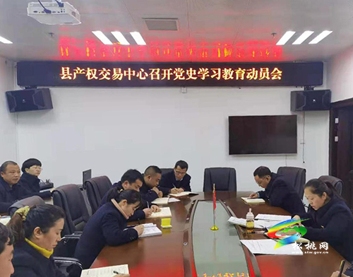 【牢記殷切囑托、忠誠(chéng)干凈擔(dān)當(dāng)、喜迎建黨百年】縣產(chǎn)權(quán)交易中心召開(kāi)黨史學(xué)習(xí)教育動(dòng)員會(huì)