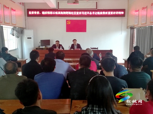 楊昌海到蓼皋街道集中宣講習(xí)近平總書記視察貴州重要講話精神