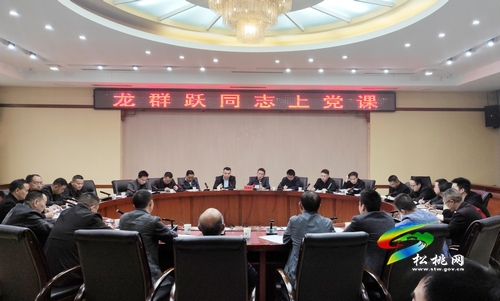 【奮斗百年路 啟航新征程】龍群躍到縣政府辦黨總支上黨史專題黨課