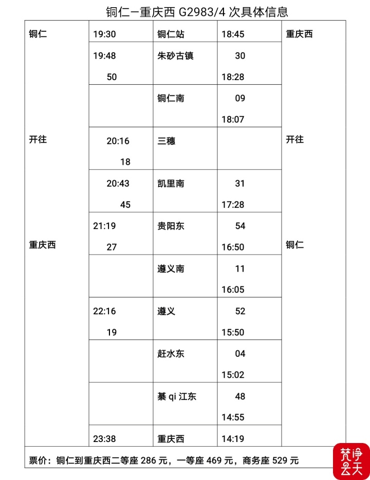 銅仁站10日起增開3對高鐵，快看看有沒有你想去的城市？