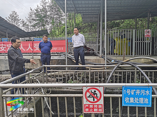 ​楊秀強到貴州省梵凈山錳業(yè)有限公司楊立掌錳礦督導生態(tài)環(huán)境保護工作