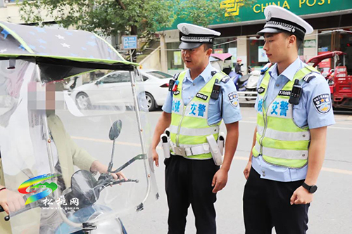 松桃交警大隊開展摩托車違法行為專項整治行動