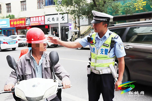 松桃交警大隊開展摩托車違法行為專項整治行動