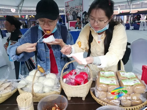 普覺鎮(zhèn)大莊婆媳米豆腐登上中國非遺周展示平臺