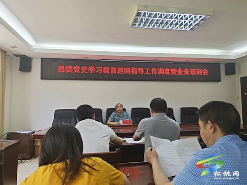 ​【奮斗百年路　啟航新征程】縣委黨史學(xué)習(xí)教育巡回指導(dǎo)工作調(diào)度暨業(yè)務(wù)培訓(xùn)會(huì)召開
