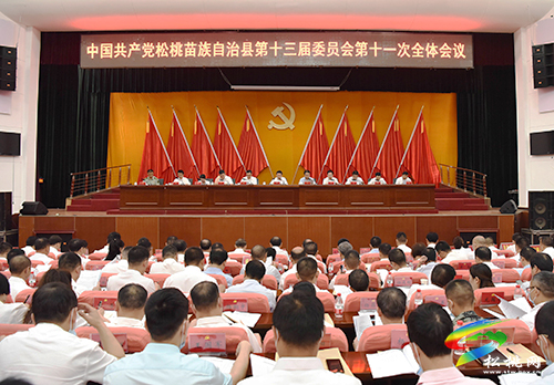 中共松桃苗族自治縣第十三屆委員會(huì)第十一次全體會(huì)議召開