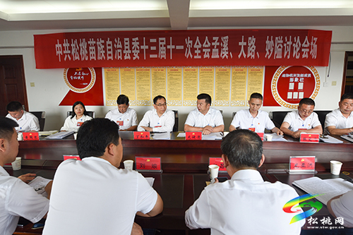 中國共產(chǎn)黨松桃苗族自治縣第十三屆委員會(huì)第十一次全體會(huì)議分組討論會(huì)召開