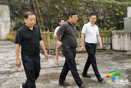 吳廷友到道塘水庫(kù)開(kāi)展汛期安全生產(chǎn)大檢查