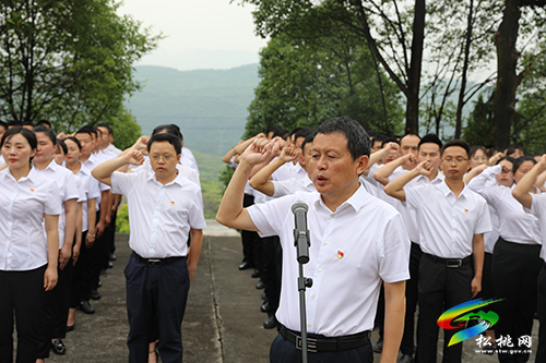 松桃舉行新黨員代表入黨宣誓活動(dòng) 龍群躍領(lǐng)誓并講話