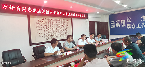 萬釬有到孟溪調(diào)研錳礦企業(yè)環(huán)境整治工作