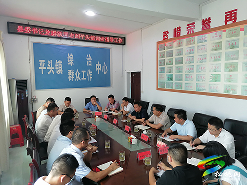 龍群躍到平頭鎮(zhèn)指導(dǎo)土地增減掛鉤高標準農(nóng)田建設(shè)等工作