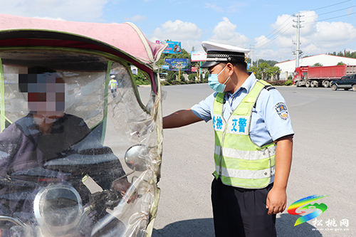 松桃交警大隊開展摩托車、電動摩托車違法專項整治行動