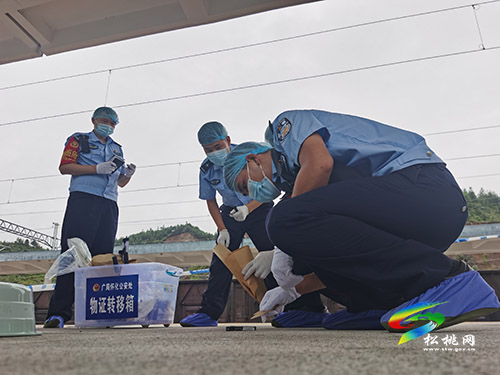 在蛛絲馬跡中尋找案件真相—松桃所開展案件現(xiàn)場保護大練兵