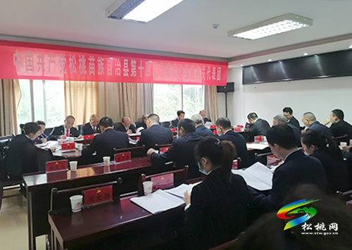 中國共產(chǎn)黨松桃苗族自治縣第十四次代表大會縣直機關(guān)代表團討論《報告》