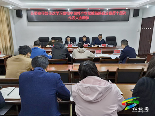 縣委宣傳部傳達(dá)學(xué)習(xí)縣第十四次黨代會(huì)精神