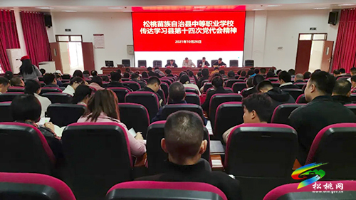 松桃中等職業(yè)學(xué)校傳達學(xué)習(xí)縣第十四次黨代會精神
