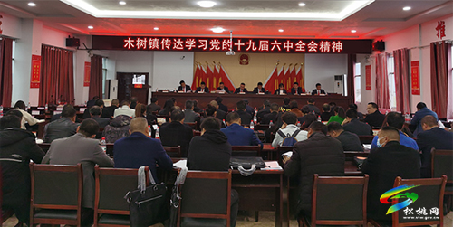 木樹鎮(zhèn)傳達學習黨的十九屆六中全會精神