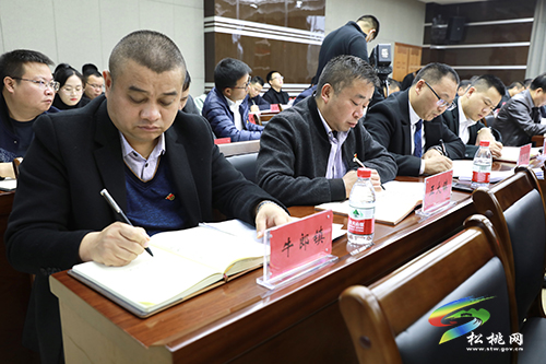 縣委書記龍群躍上專題黨課