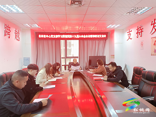 縣科技服務(wù)中心傳達學(xué)習(xí)十九屆六中全會精神
