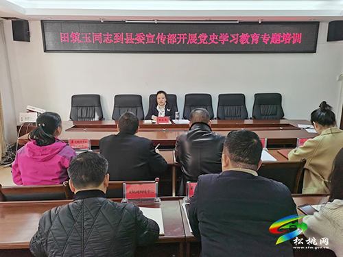田筑玉在縣委宣傳部開展黨史學(xué)習(xí)教育專題培訓(xùn)