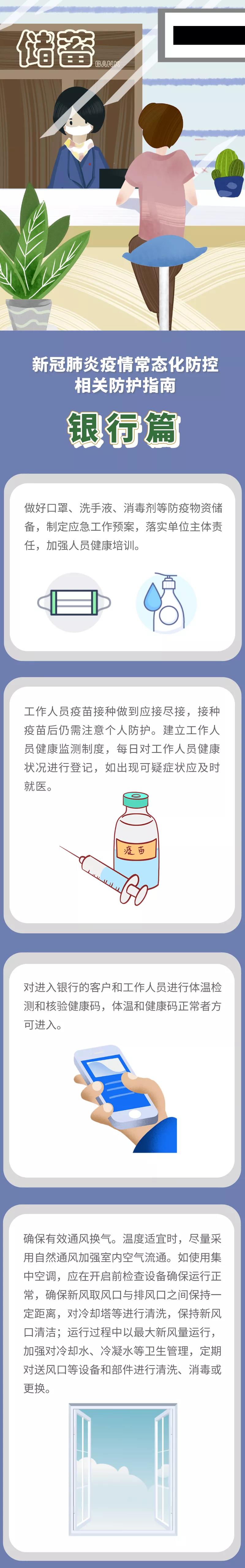 新冠肺炎疫情常態(tài)化防控防護(hù)指南之銀行篇
