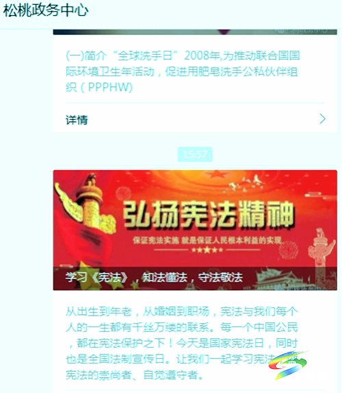 松桃政務(wù)服務(wù)中心積極開展法制宣傳 大力弘揚(yáng)憲法精神