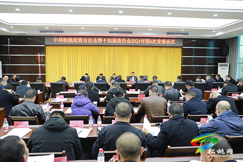 中共松桃苗族自治縣第十四屆委員會(huì)2021年第6次常委會(huì)召開