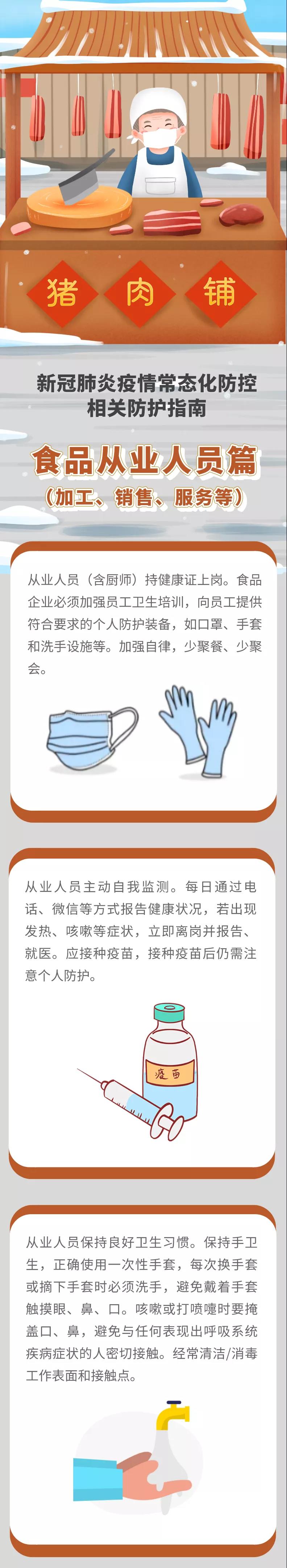 新冠肺炎疫情常態(tài)化防控防護指南之食品從業(yè)人員（加工、銷售、服務(wù)等）篇