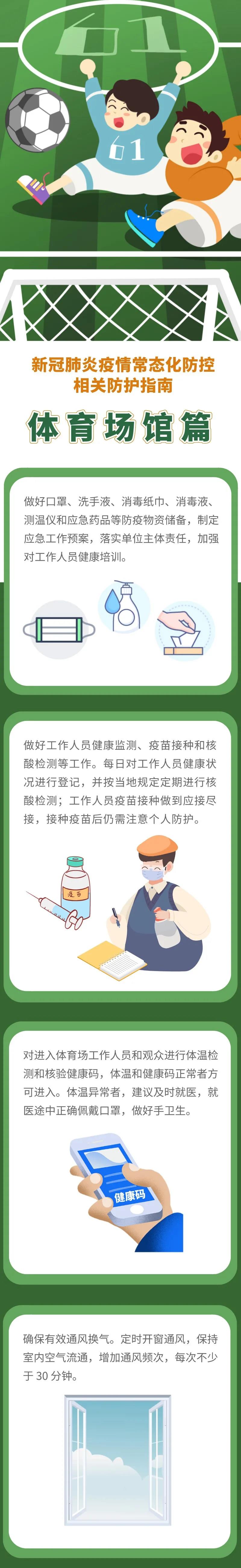 新冠肺炎疫情常態(tài)化防控防護(hù)指南之體育場(chǎng)館篇