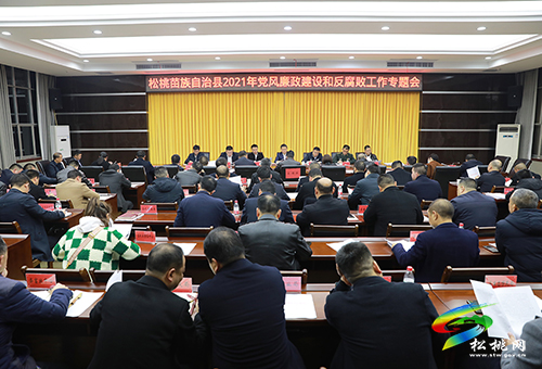 ​松桃苗族自治縣2021年黨風(fēng)廉政建設(shè)和反腐敗工作專題會召開